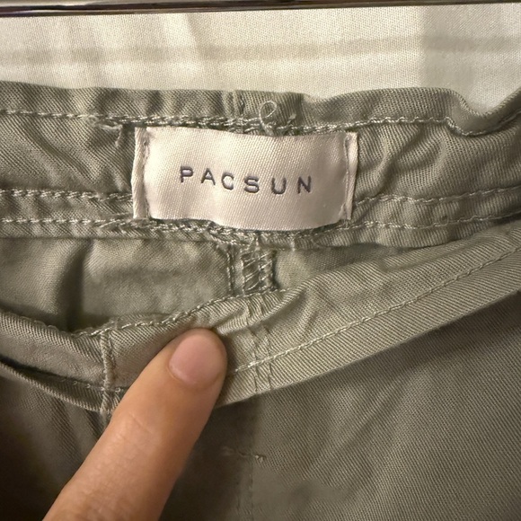 NWT Olive green pacsun parachute Pants size Large - Picture 4 of 11